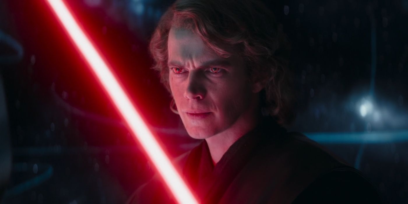 Anakin mit rotem Lichtschwert in Ahsoka Episode 5 Bild