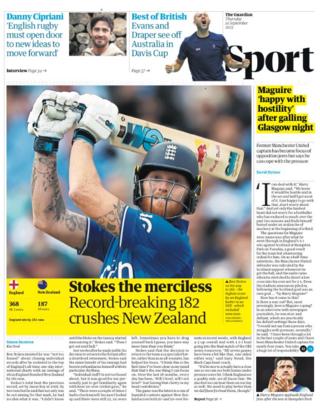 Guardian Sport am Donnerstag