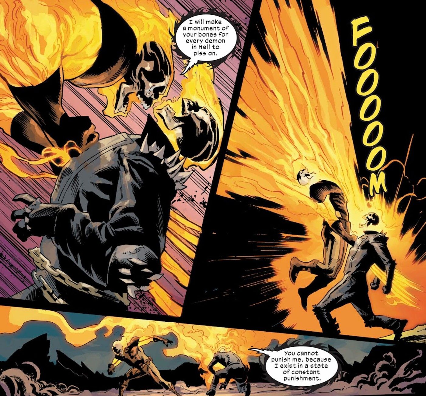 Panels für Ghost Rider/Wolverine: Weapons of Vengeance Omega #1