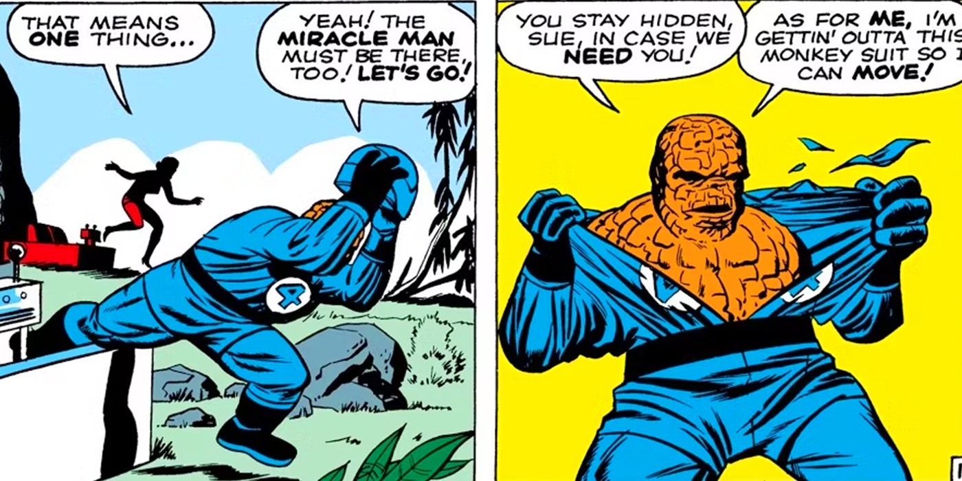 Das Ding reißt in Marvel Comics sein Kostüm vom Leib
