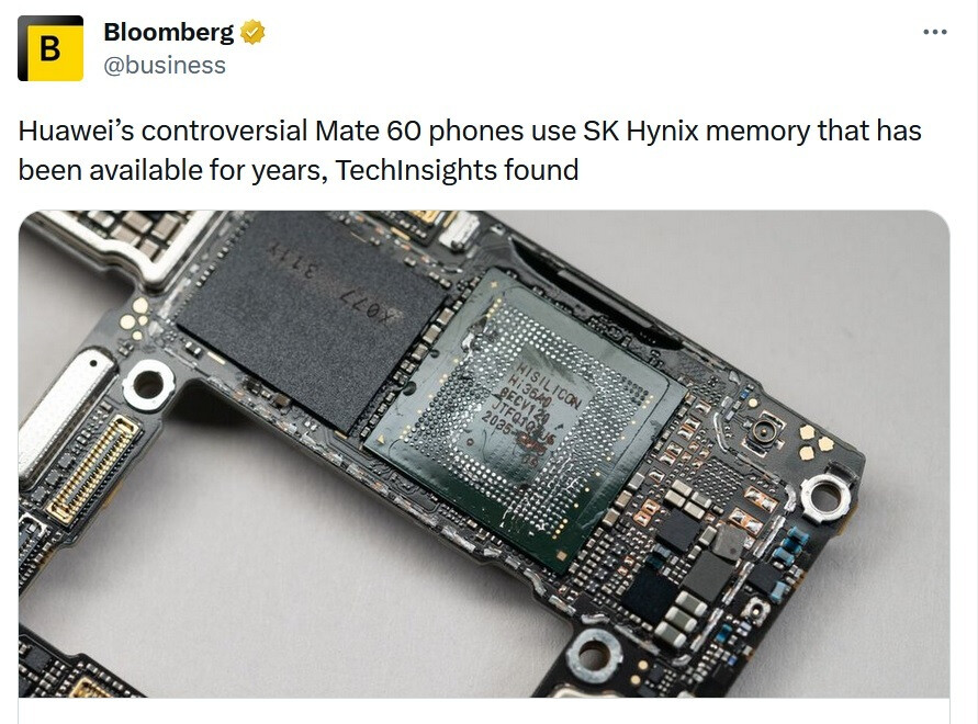 Bloomberg sagt, dass die im Mate 60 Pro verwendeten Speicherchips von Huawei vor Beginn der Sanktionen erworben wurden – Mate 60 Pro verwendet RAM- und NAND-Chips aus dem Bestand von Huawei;  Wie viele Chips sind noch übrig?