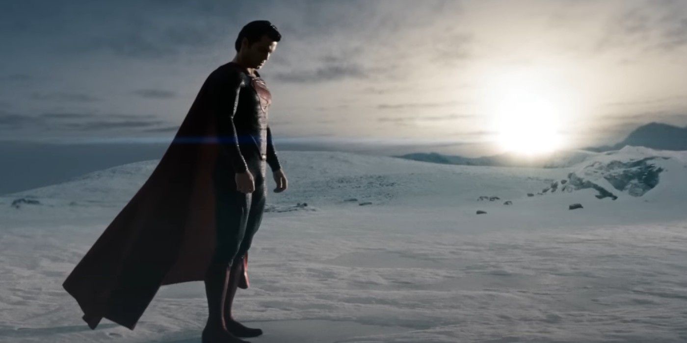 Superman bereitet sich auf seinen ersten Flug in Man of Steel vor