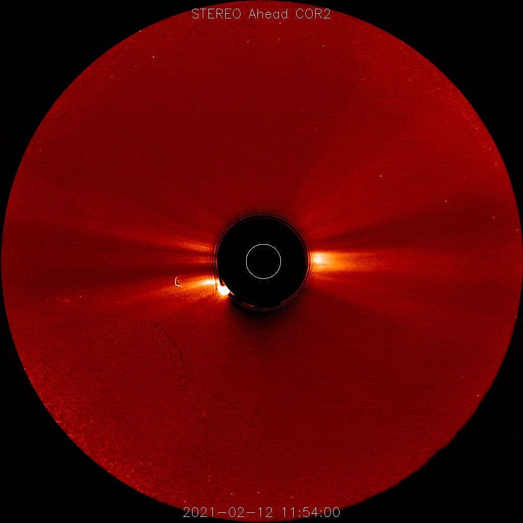 Koronaler Massenauswurf cme Sonneneruption GIF