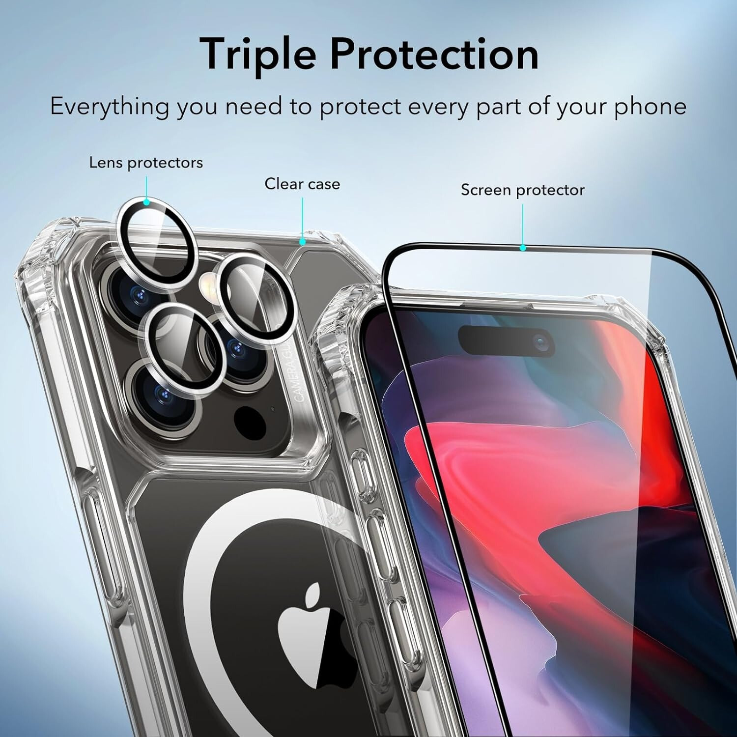 Schützen Sie Ihr iPhone 15 mit den ESR-Hüllen der nächsten Generation: starkes MagSafe, integrierter Stash Stand