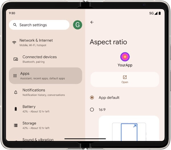 Quelle – Android Developers Blog – Android 14 QPR1 Beta 1 führt Verbesserungen für große Bildschirme für Benutzer von Pixel Fold und Pixel Tablet ein