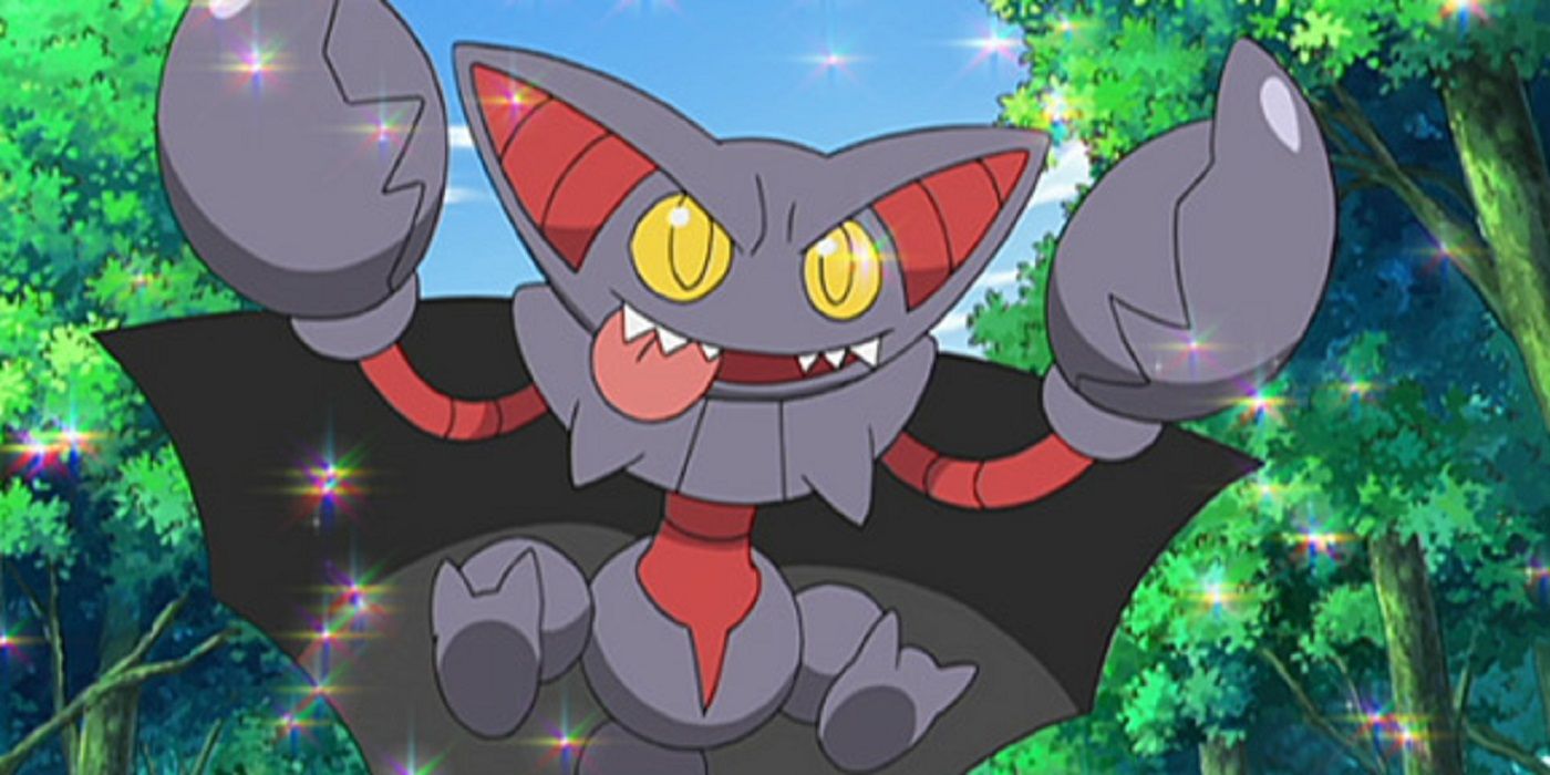 Ashs Gliscor streckt im Pokémon-Anime die Zunge heraus