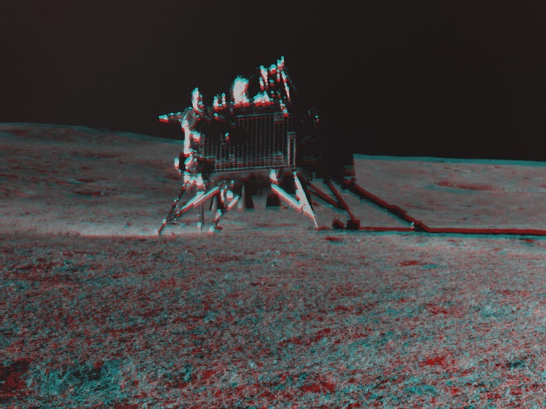 Bild des Landers auf dem Mond