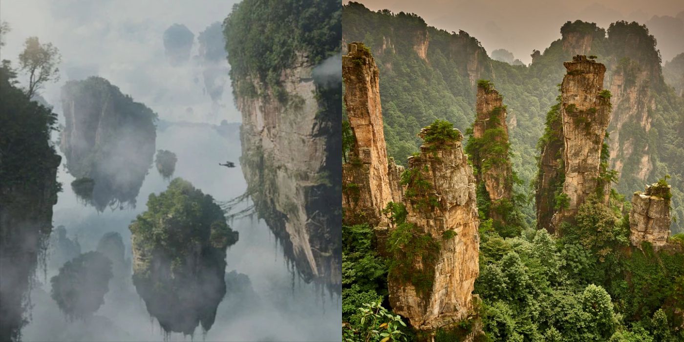 Avatar schwebende Berge und Zhangjiajie-Berge