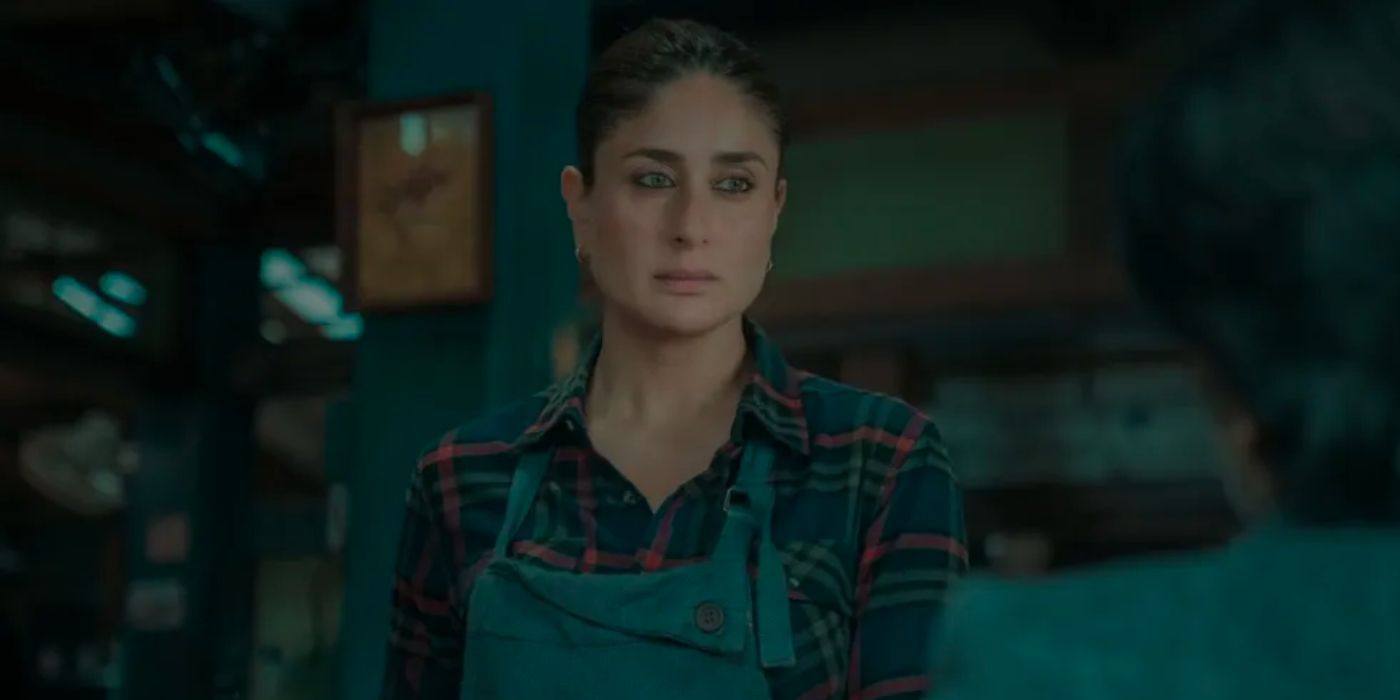 Kareena Kapoor in Jaane Jaan arbeitet in ihrem Café.