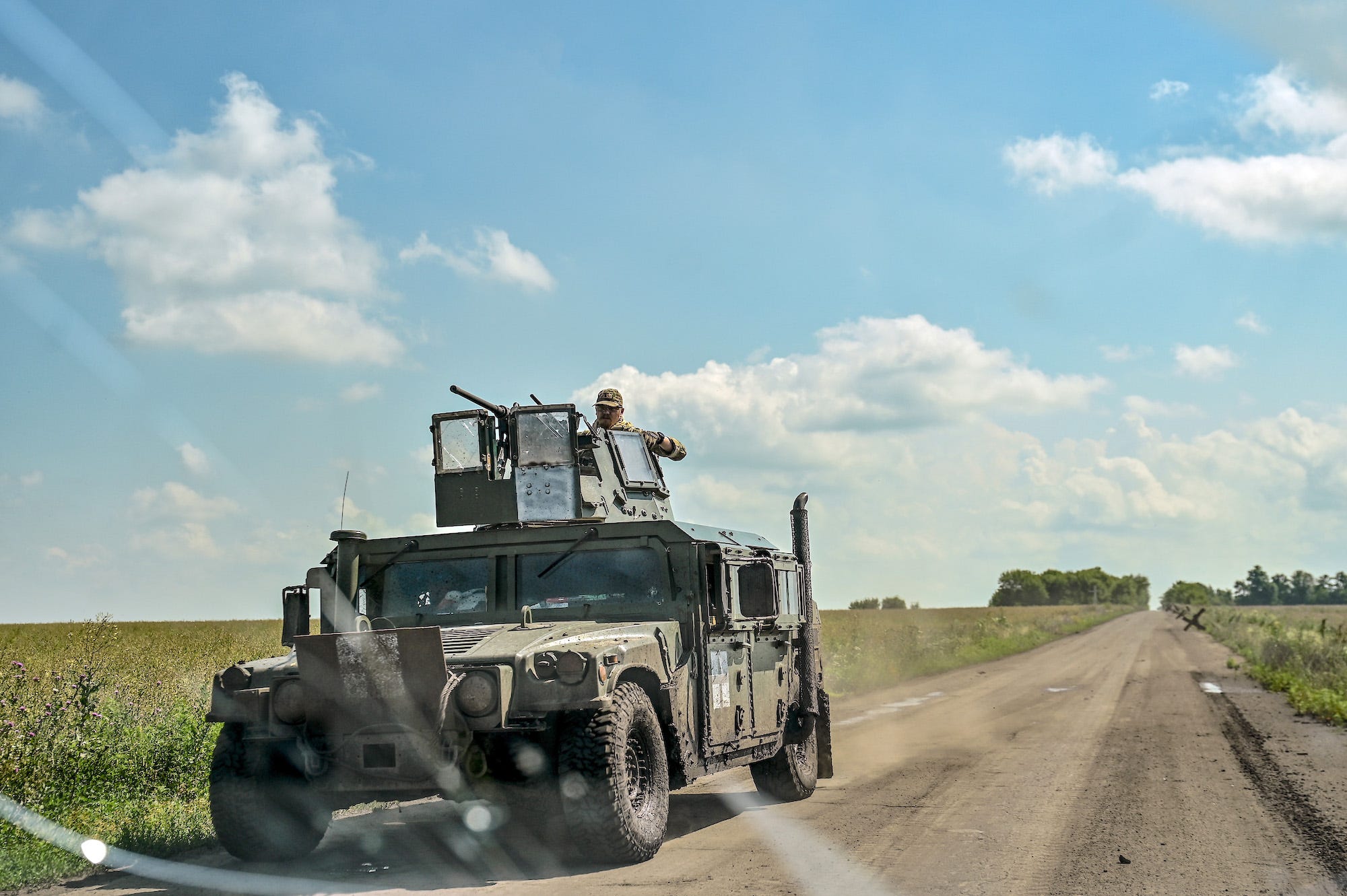 Ukrainischer Militär-Humvee Zaporizhzhia
