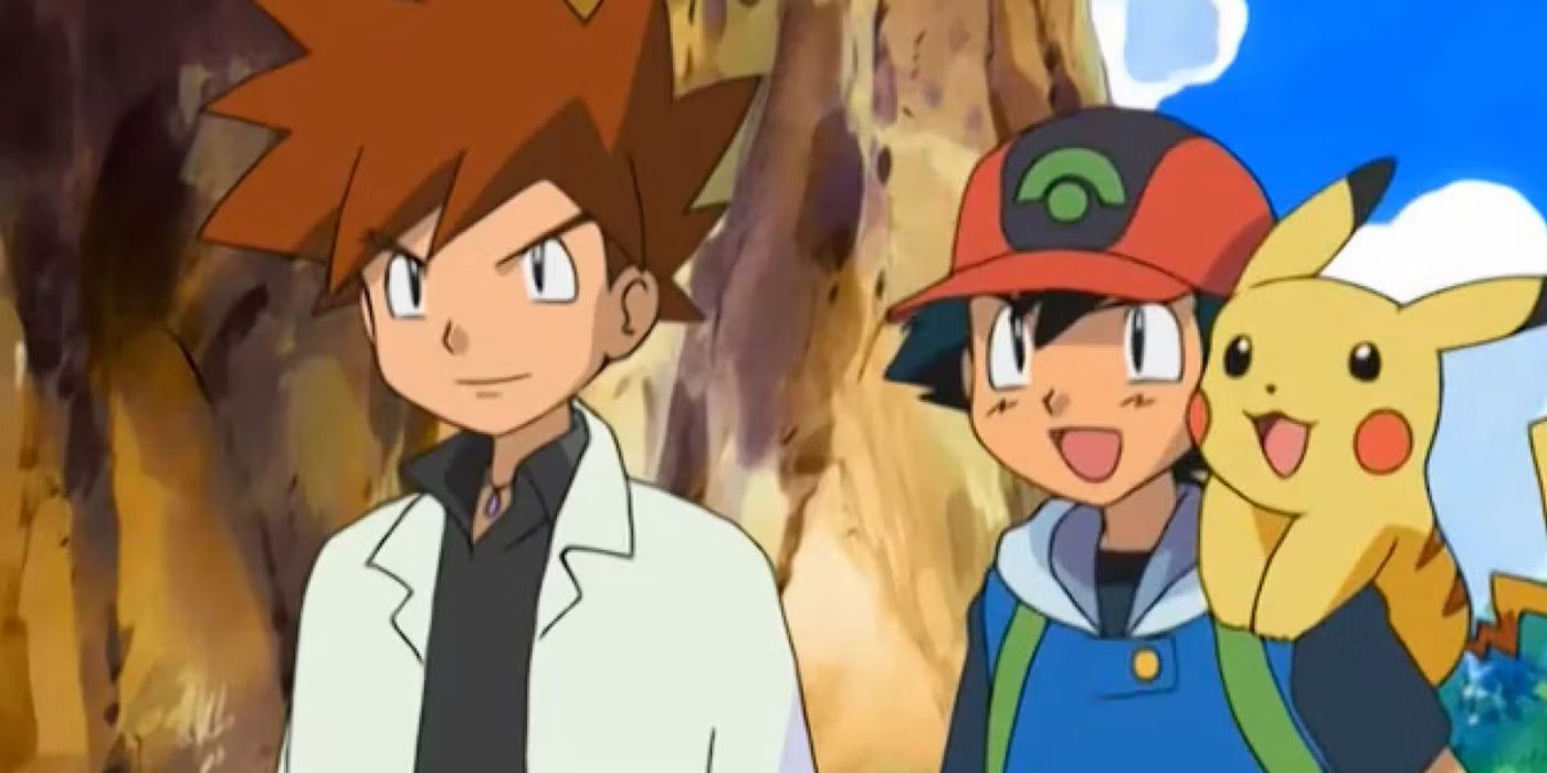 Gary und Ash aus dem Pokémon-Anime