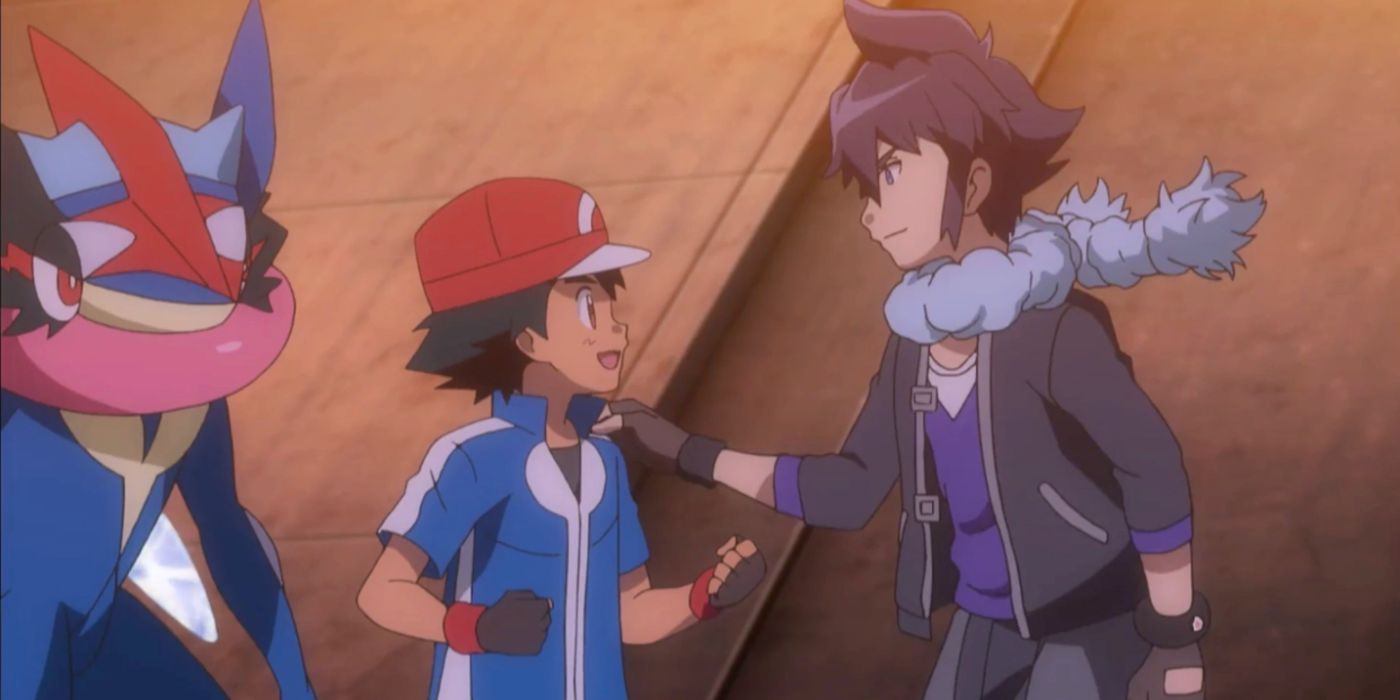Ash und Alain aus dem Pokémon-Anime