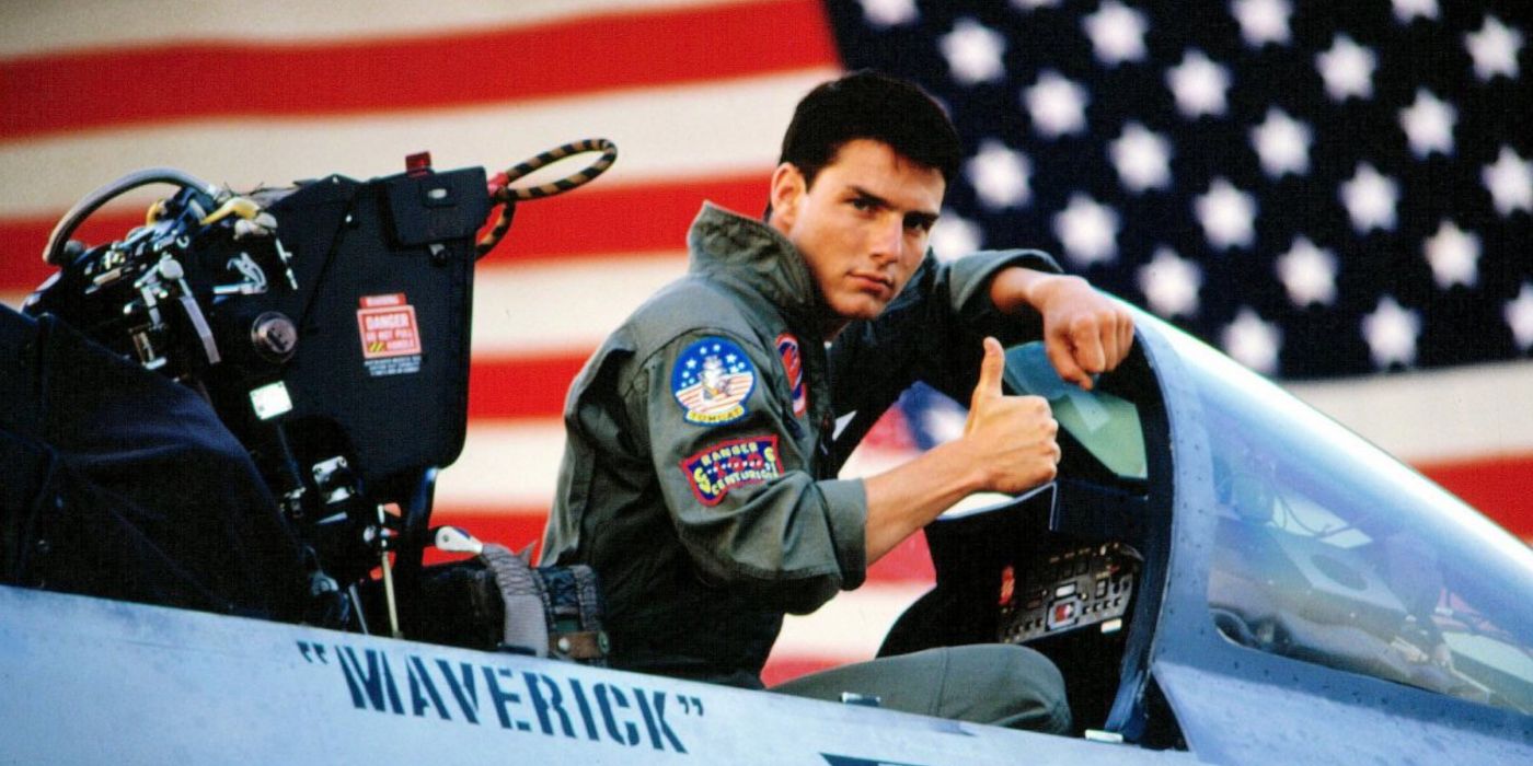 Maverick in einem Kampfjet in Top Gun