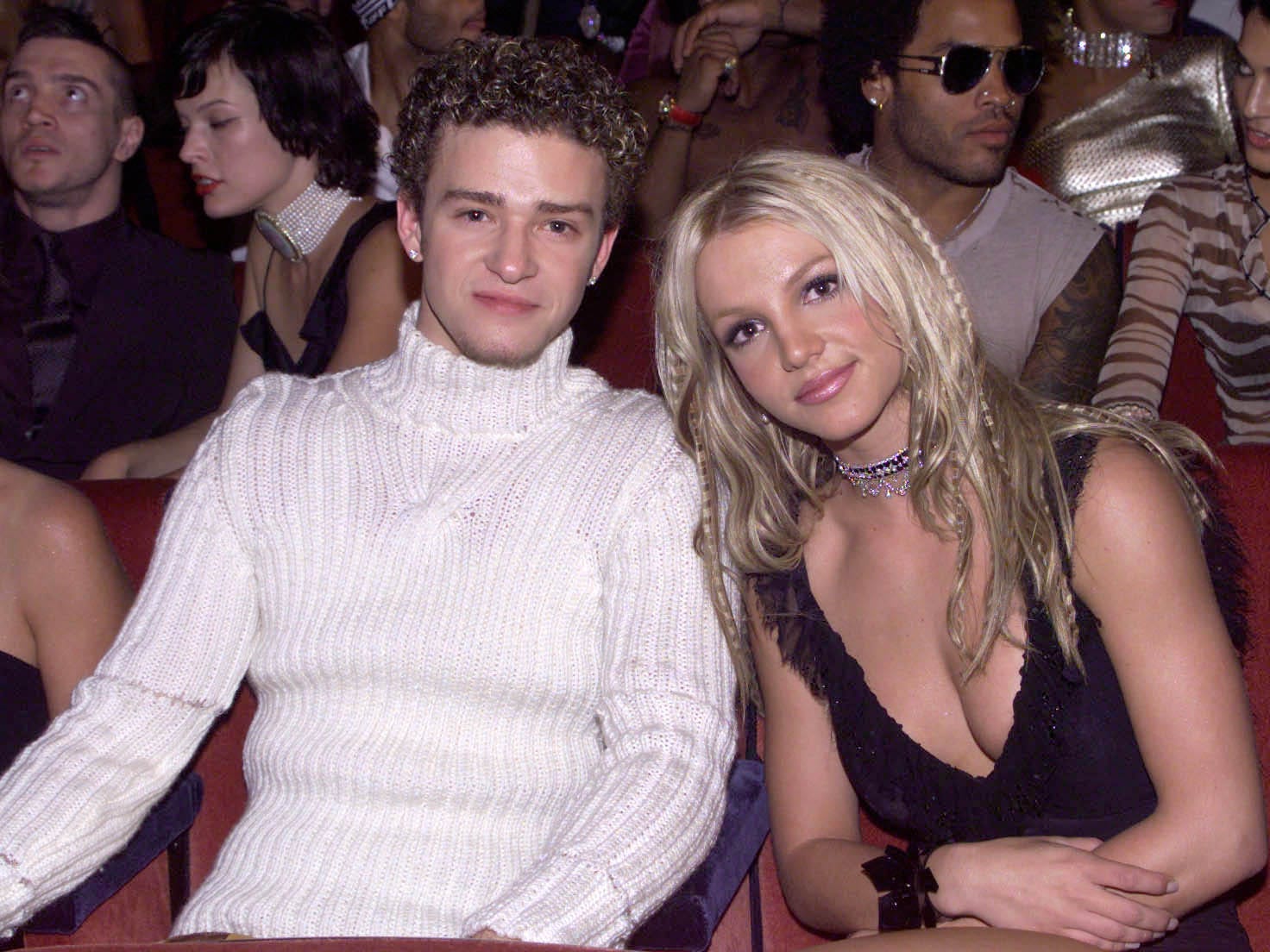 Justin Timberlake und Britney Spears bei den MTV Music Video Awards im Jahr 2000.