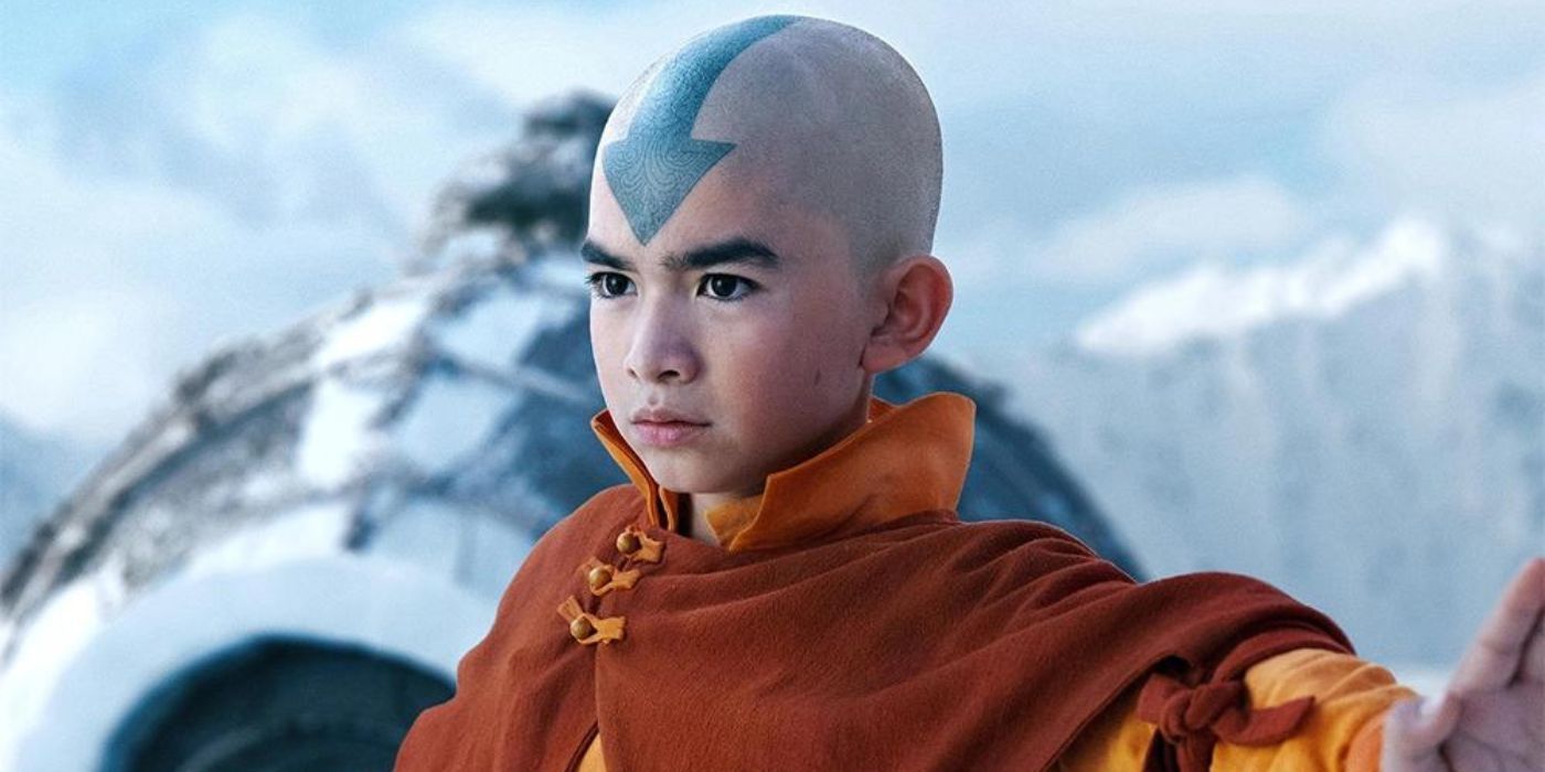 Aang aus der Live-Action-TV-Serie Avatar: The Last Airbender von Netflix