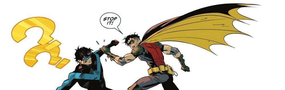 Nightwing und Tim Drake kämpfen