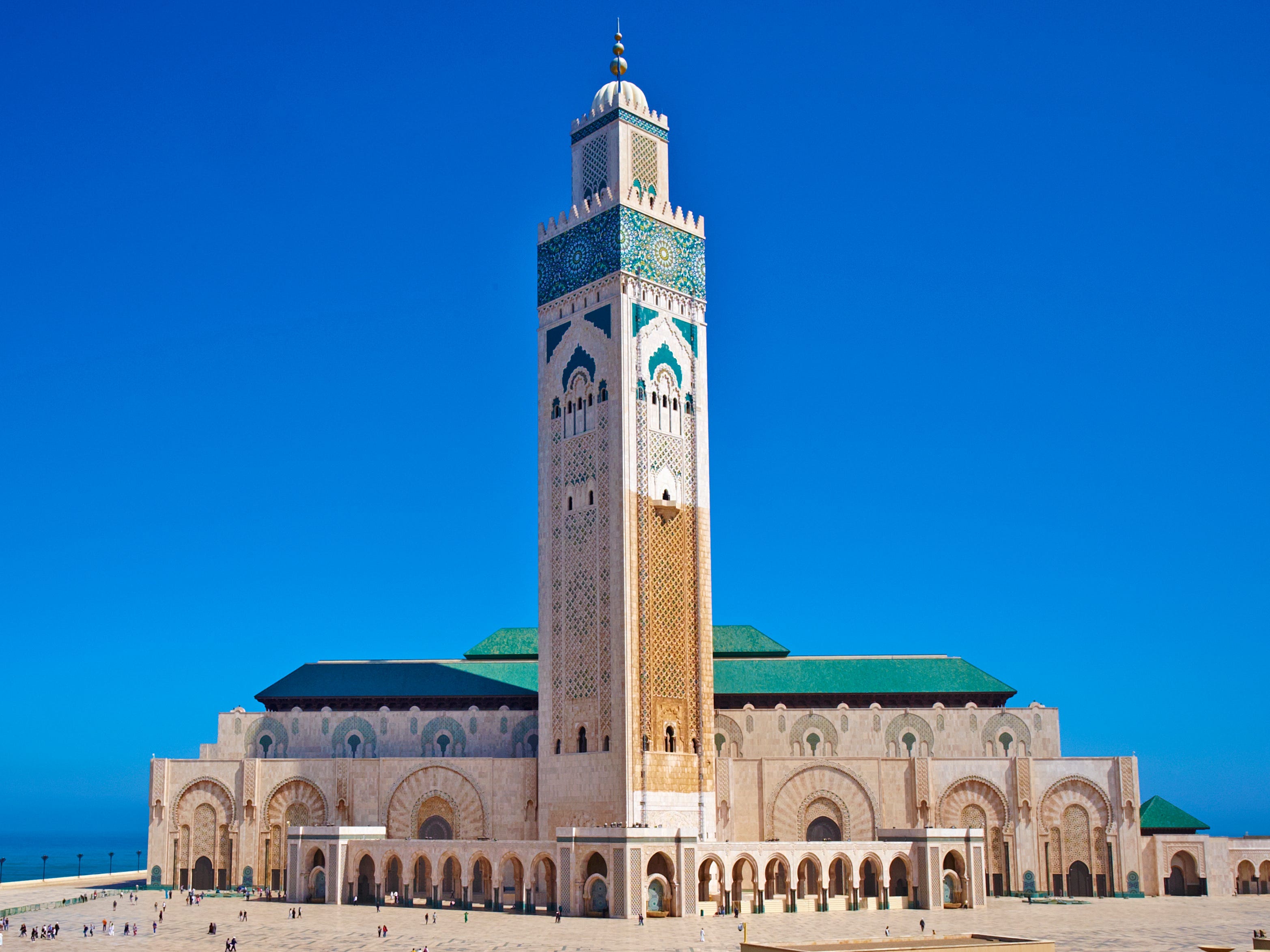 Die Hassan-II.-Moschee in Casablanca, Marokko.