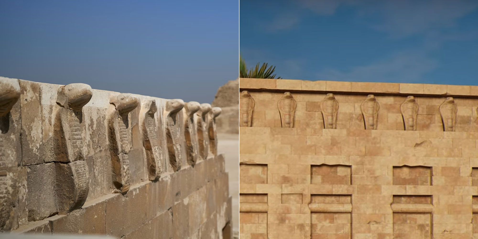 Kobrafries an der Pyramide des Djoser in Assassin's Creed 2.