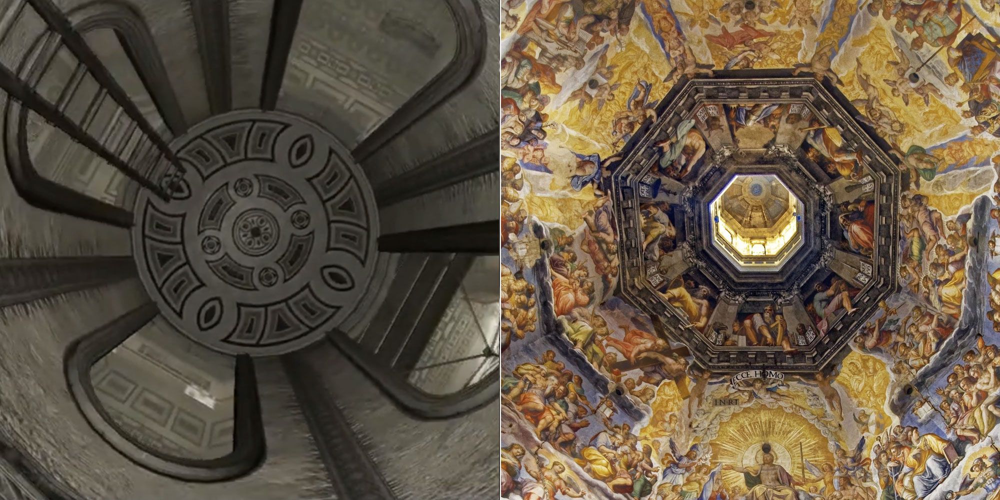 Basilika Santa Maria del Fiore Assassin's Creed vs. reales Bild