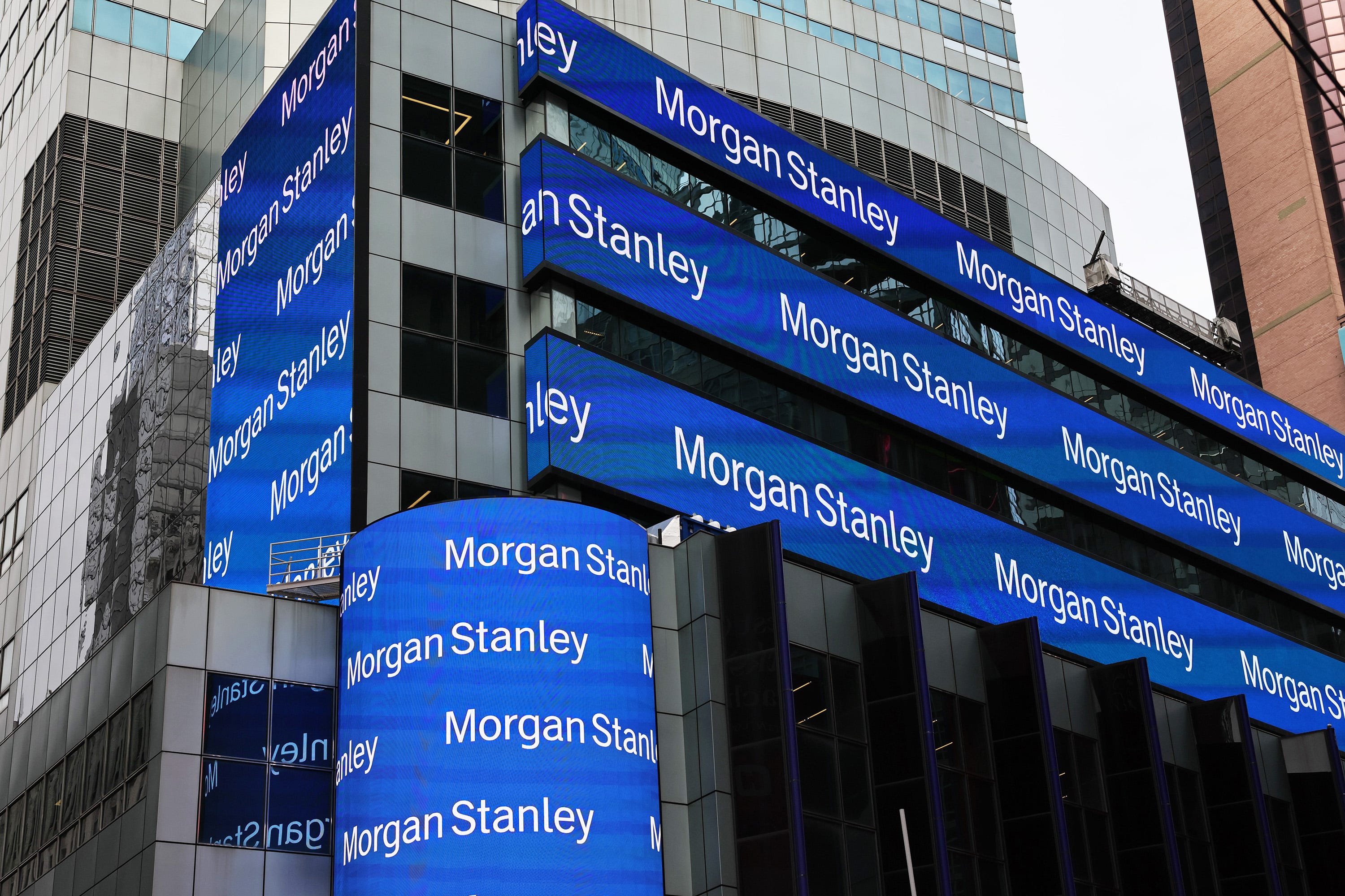 Das Hauptgebäude von Morgan Stanley am Times Square.