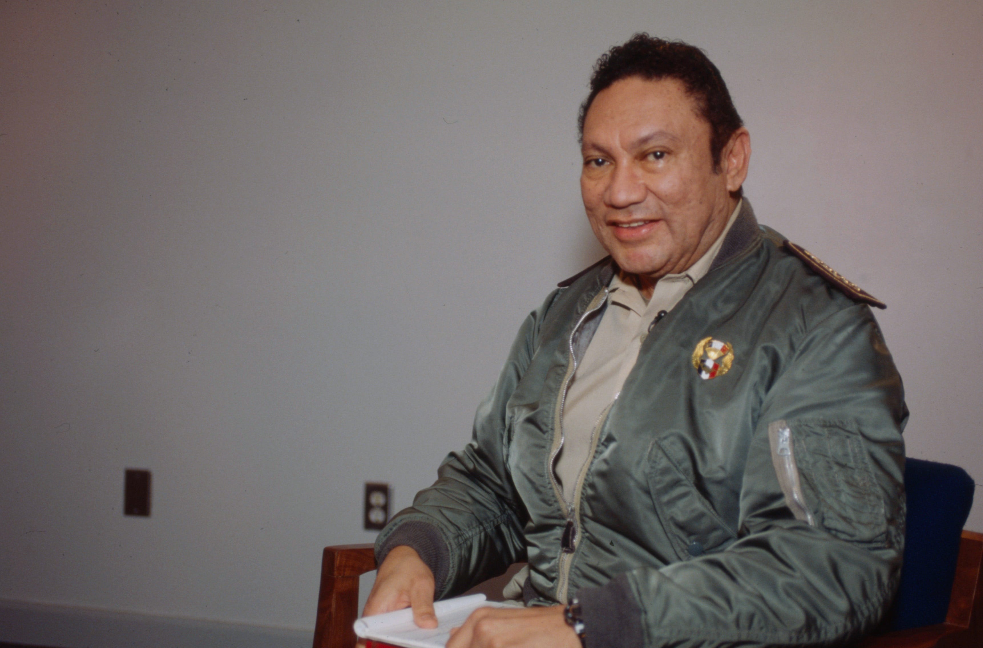Ein Foto des ehemaligen panamaischen Präsidenten Manuel Noriega.