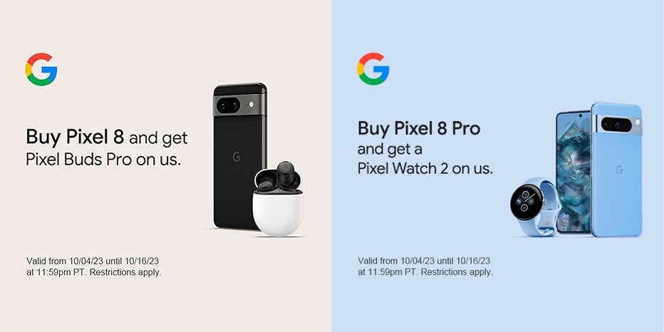 Credit – Amazon – Schnappen Sie sich das Pixel 8 und 8 Pro mit der kostenlosen Pixel Watch 2 oder Buds Pro mit diesem tollen Angebot