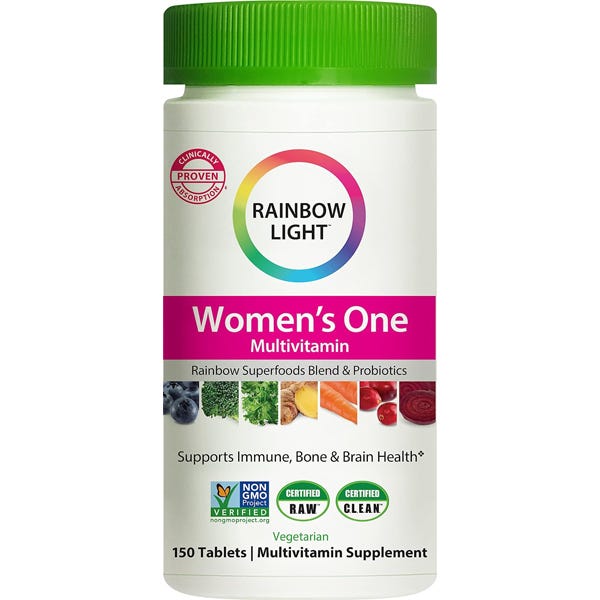 Rainbow Light Women's One Multivitamin bietet hochwirksame Immununterstützung mit Vitamin C, D und Zink