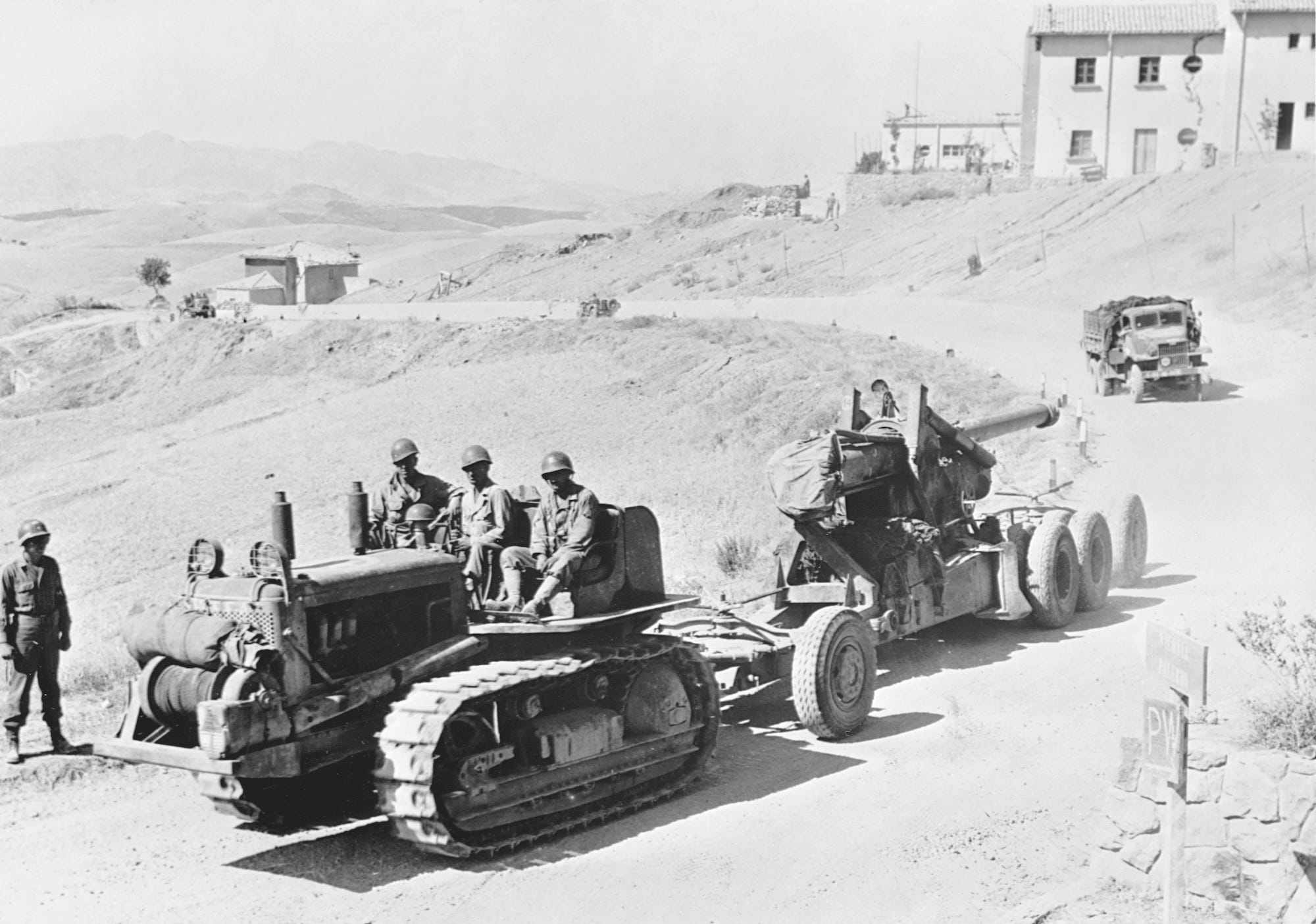 Armeesoldaten Artillerie Zweiter Weltkrieg