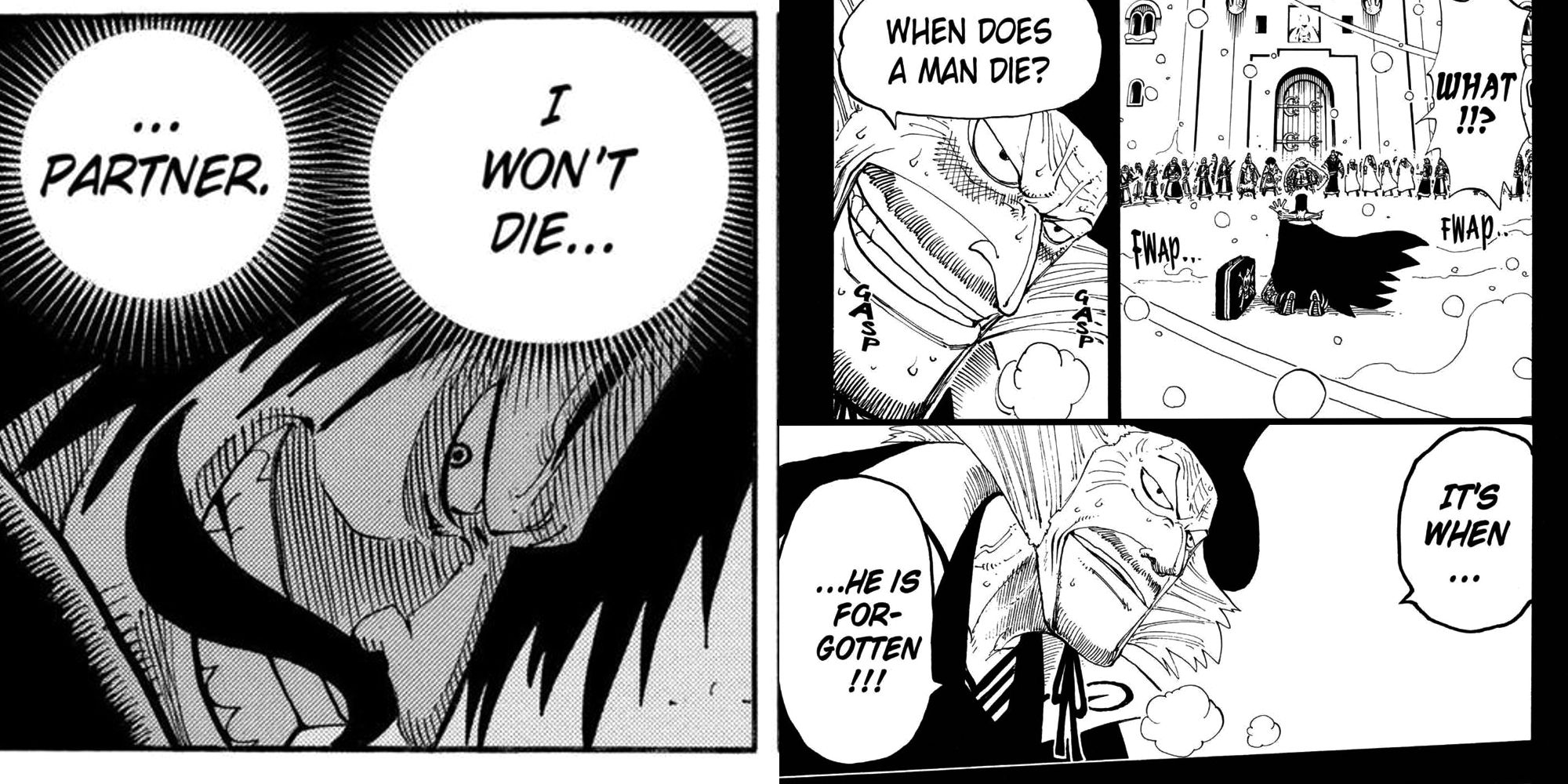 One Piece Hiruluk und Roger sprechen über den Tod