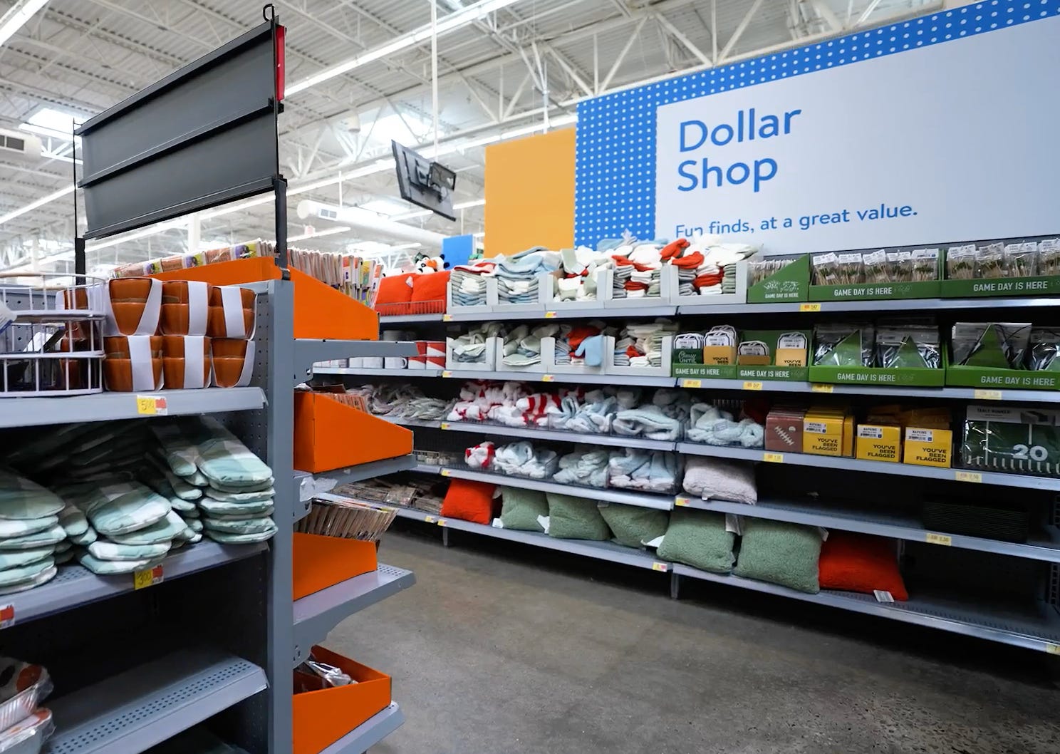 Ein neuer Dollar-Shop im neu gestalteten Walmart-Store