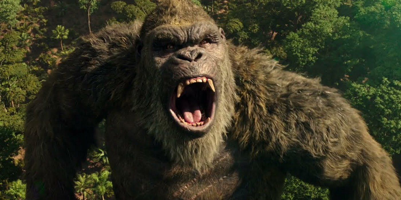 Godzilla vs. Kong Kong brüllen vor Wut