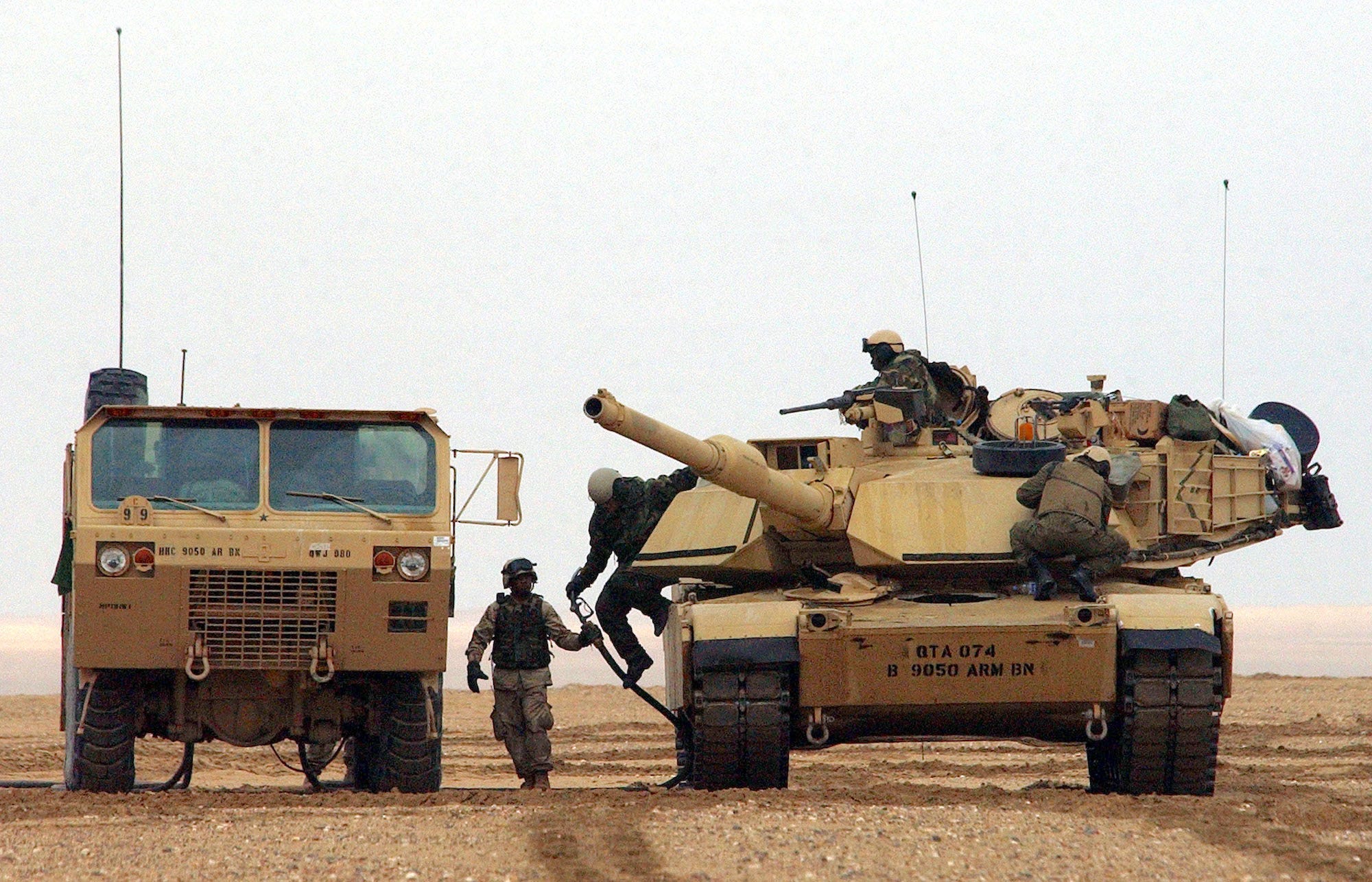 M1A1 Abrams-Panzer betankt Kuwait, Irak