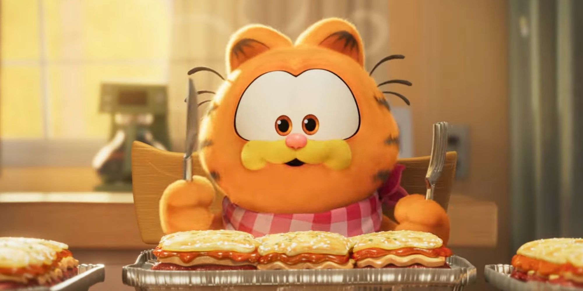 Garfield Movie Chris Pratt Essen Lasagne 