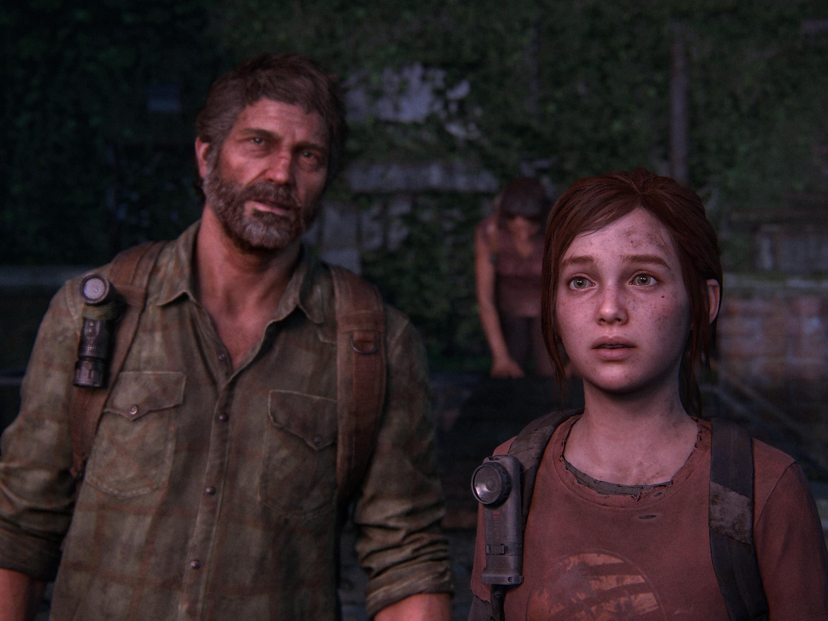 Ein Screenshot von Joel und Ellie im „Last of Us“-Spiel.