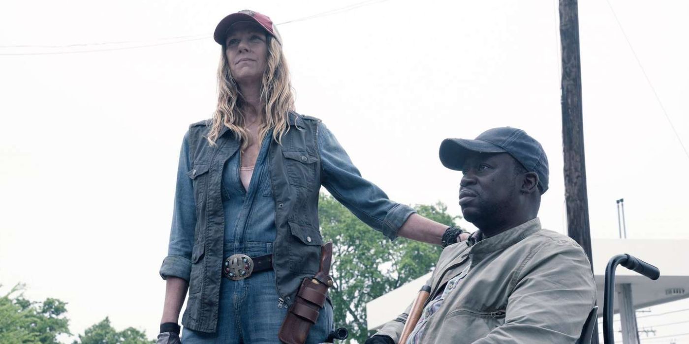 Sara und Wendell sehen in Fear the Walking Dead ernst aus