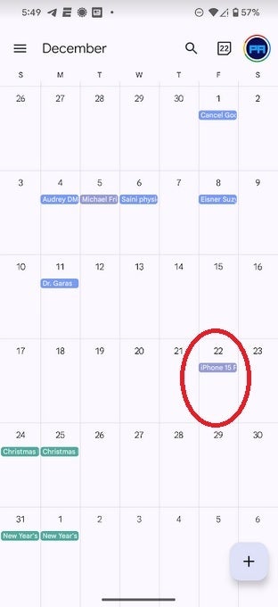 Außerdem wurde dem Google Kalender eine Erinnerung an wichtige Ereignisse hinzugefügt. Sie erhalten eine Benachrichtigung, wenn für einen Ihrer Kontakte ein besonderer Tag bevorsteht