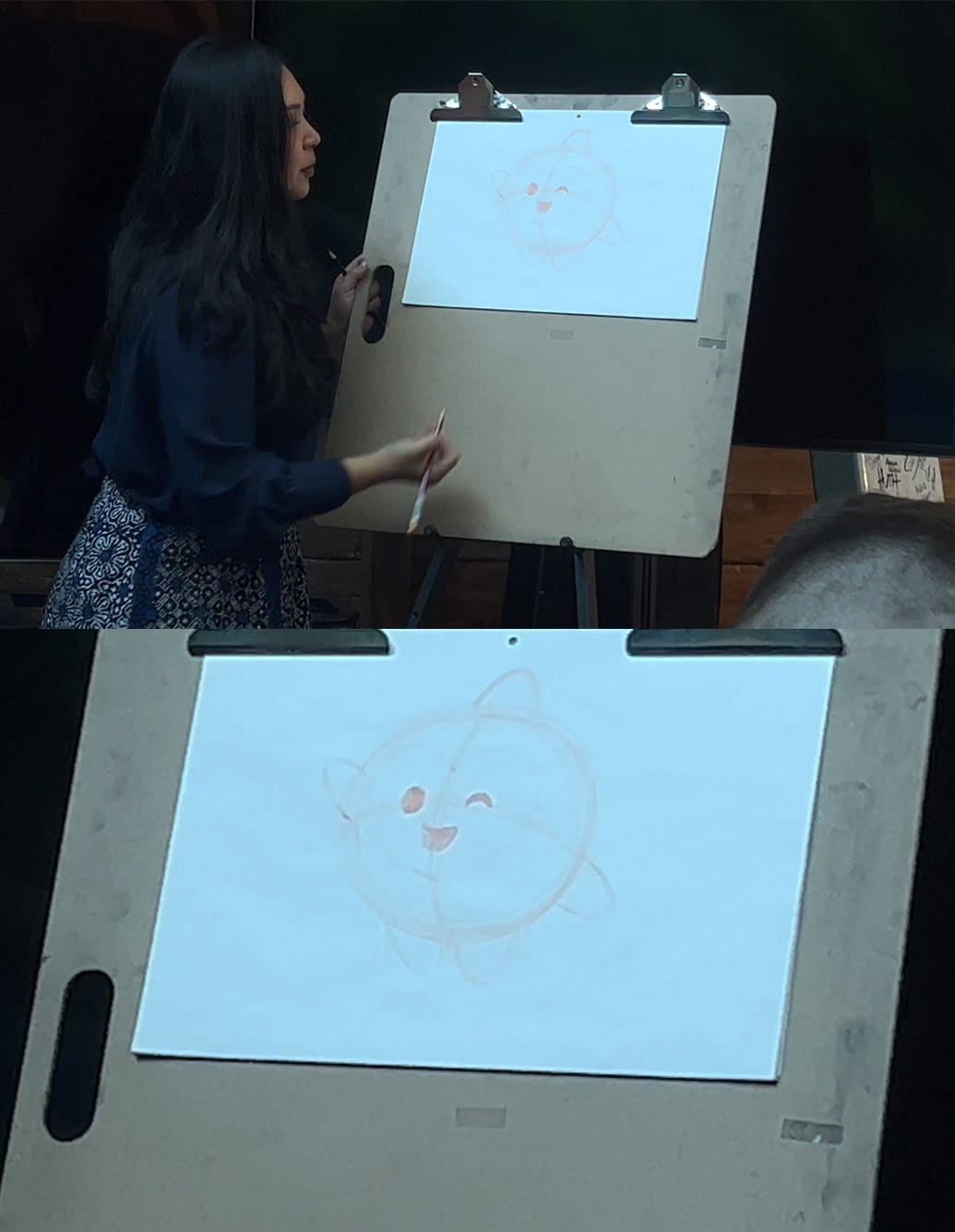 Griselda Sastrawinata-Lemay zeigt uns, wie man das Gesicht von Star zeichnet.
