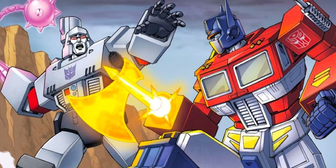 Transformers Optimus Prime kämpft gegen Megatron