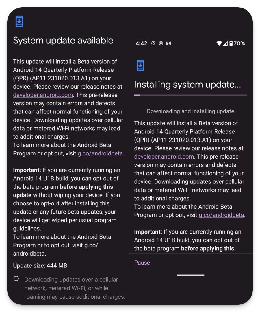 Android 14 QPR2 Beta 1 ist jetzt für berechtigte Pixel-Geräte verfügbar.  Das Update für die Pixel-8-Serie folgt bald.
