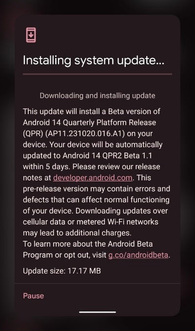 Android 14 QPR2 Beta 1.1 wird jetzt auf Pixel-Geräten eingeführt