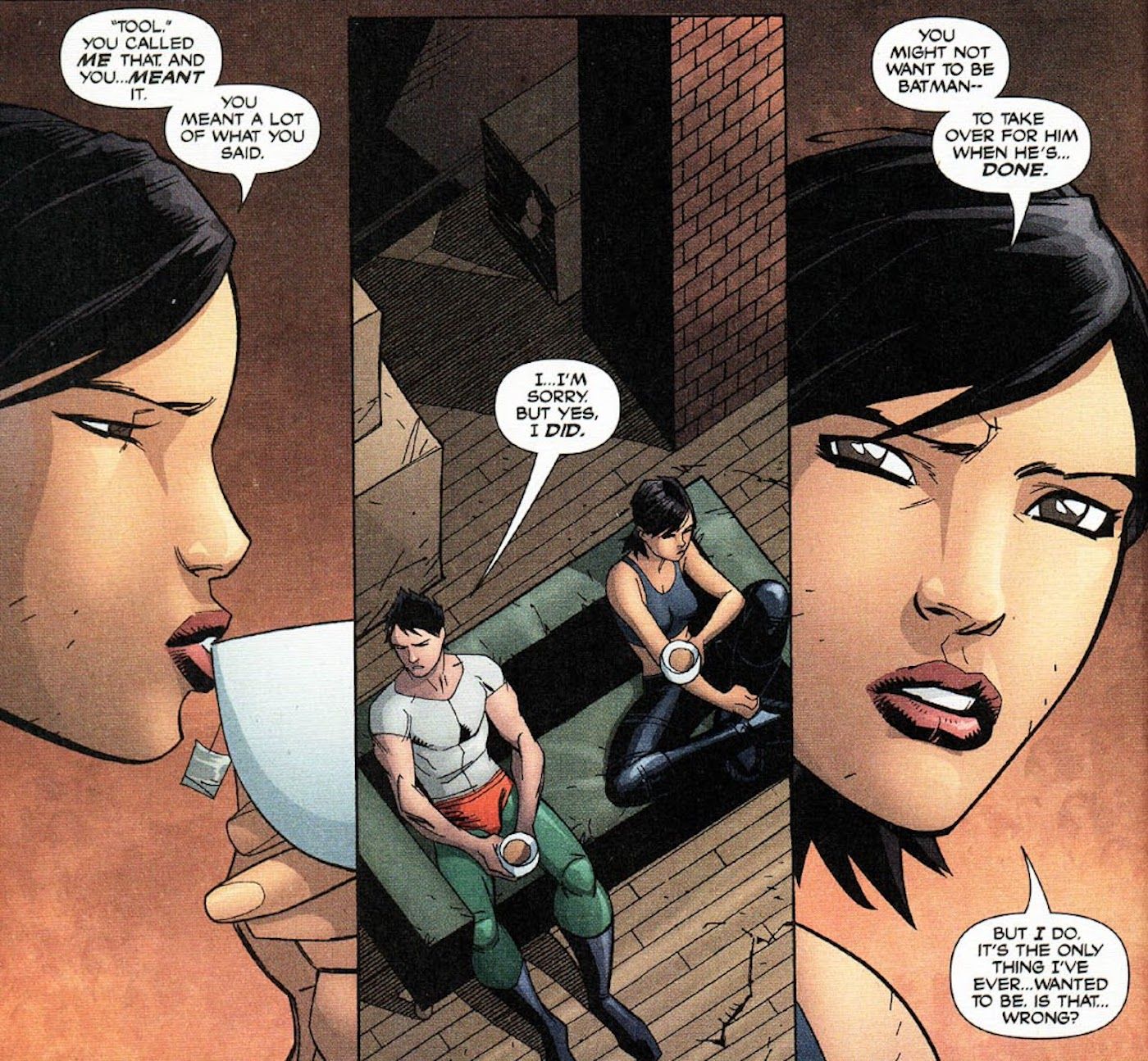 Cassandra Cain gibt zu, dass sie Batman sein möchte, wenn Bruce in den Ruhestand geht