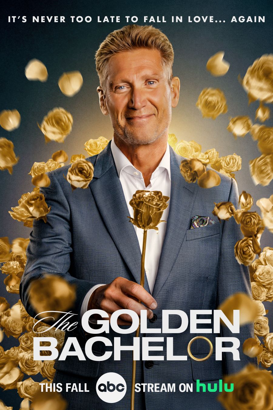 Das Fernsehplakat „Der Goldene Bachelor“.