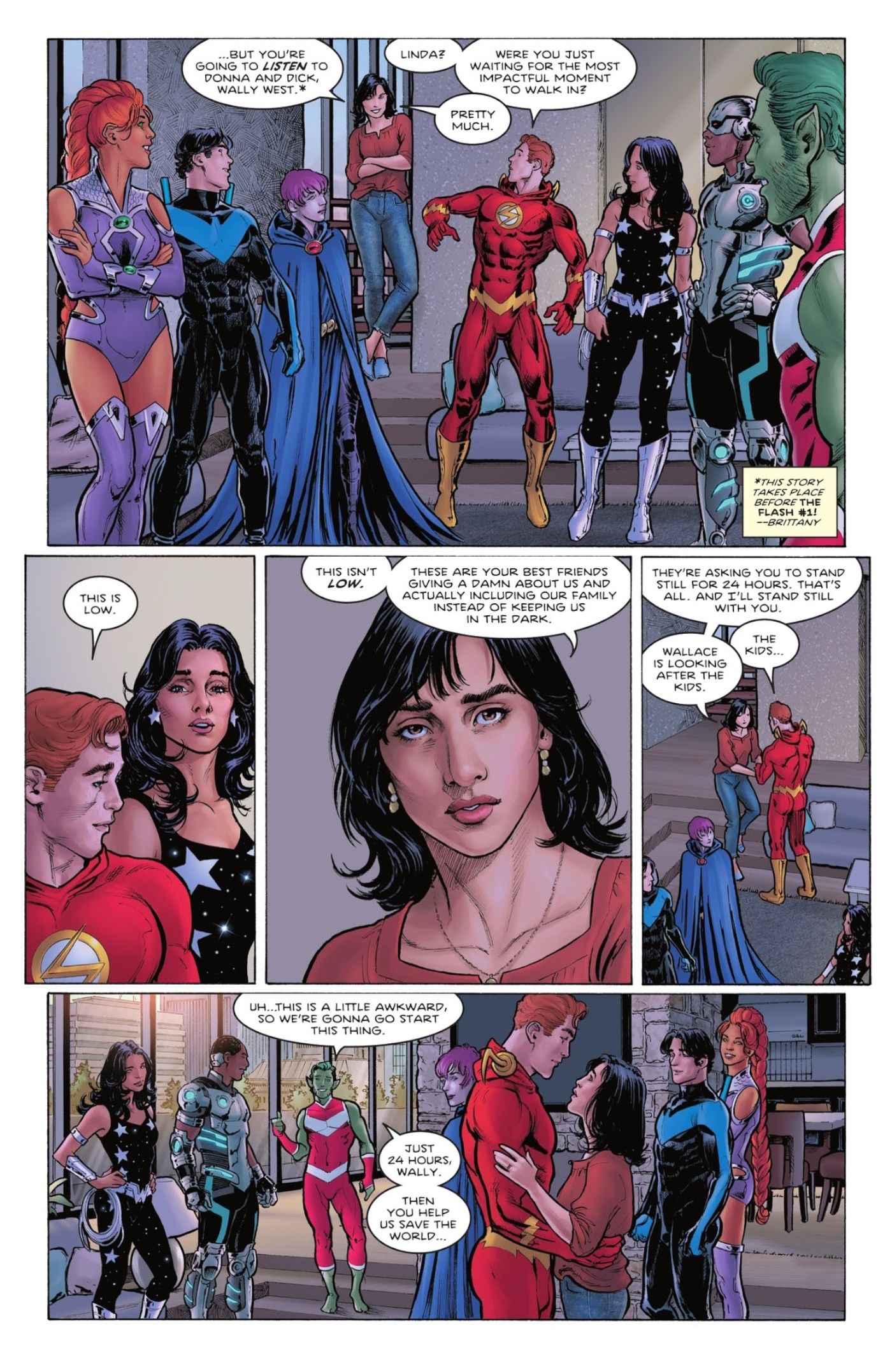 Nightwing ruft Wallys Frau als Ersatz für Titans #4 an