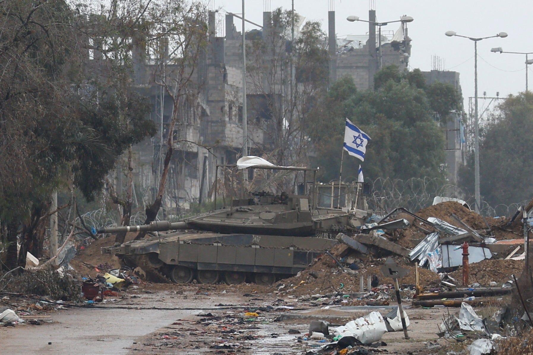 Israelischer Panzer Gaza-Stadt