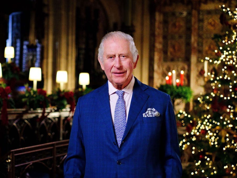 König Charles hält seine Weihnachtsrede im Jahr 2022
