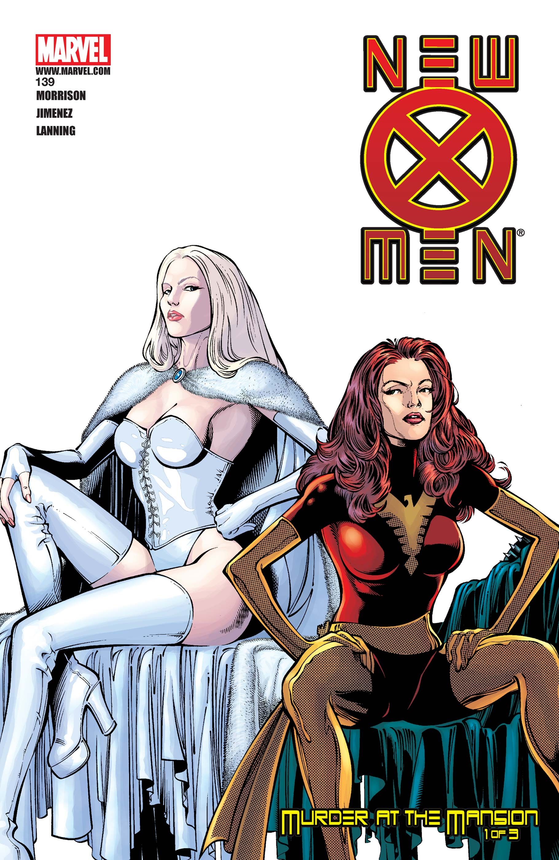 Emma Frost und Jean Gray als Dark Phoenix auf Phil Jiminez‘ Cover zu New X-Men #139
