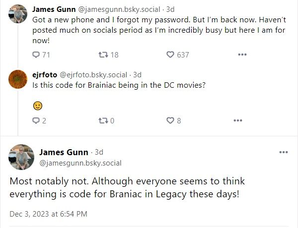 James Gunn über Bluesky