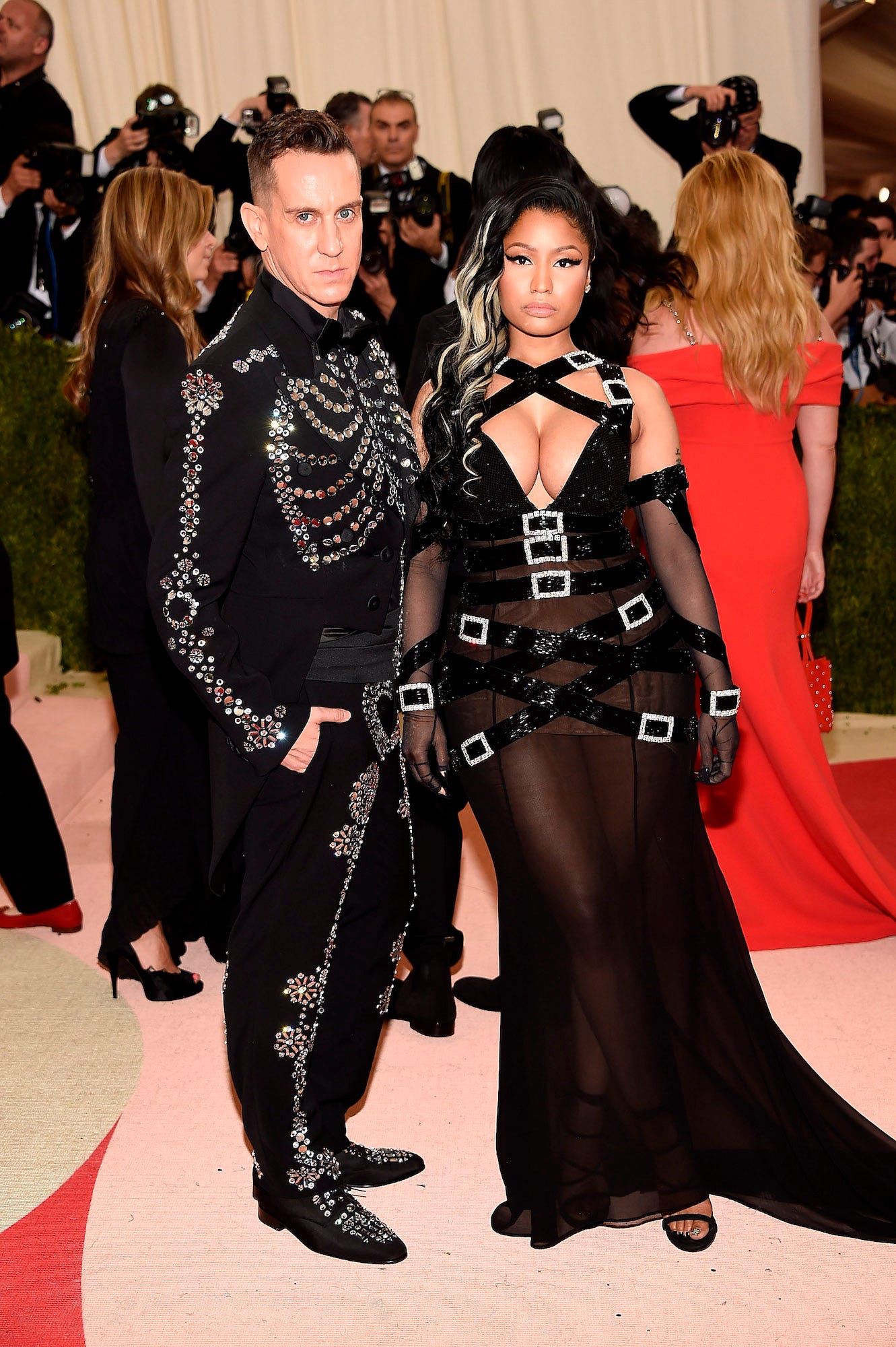 Jeremy Scott und Nicki Minaj bei der Met Gala am 2. Mai 2016.