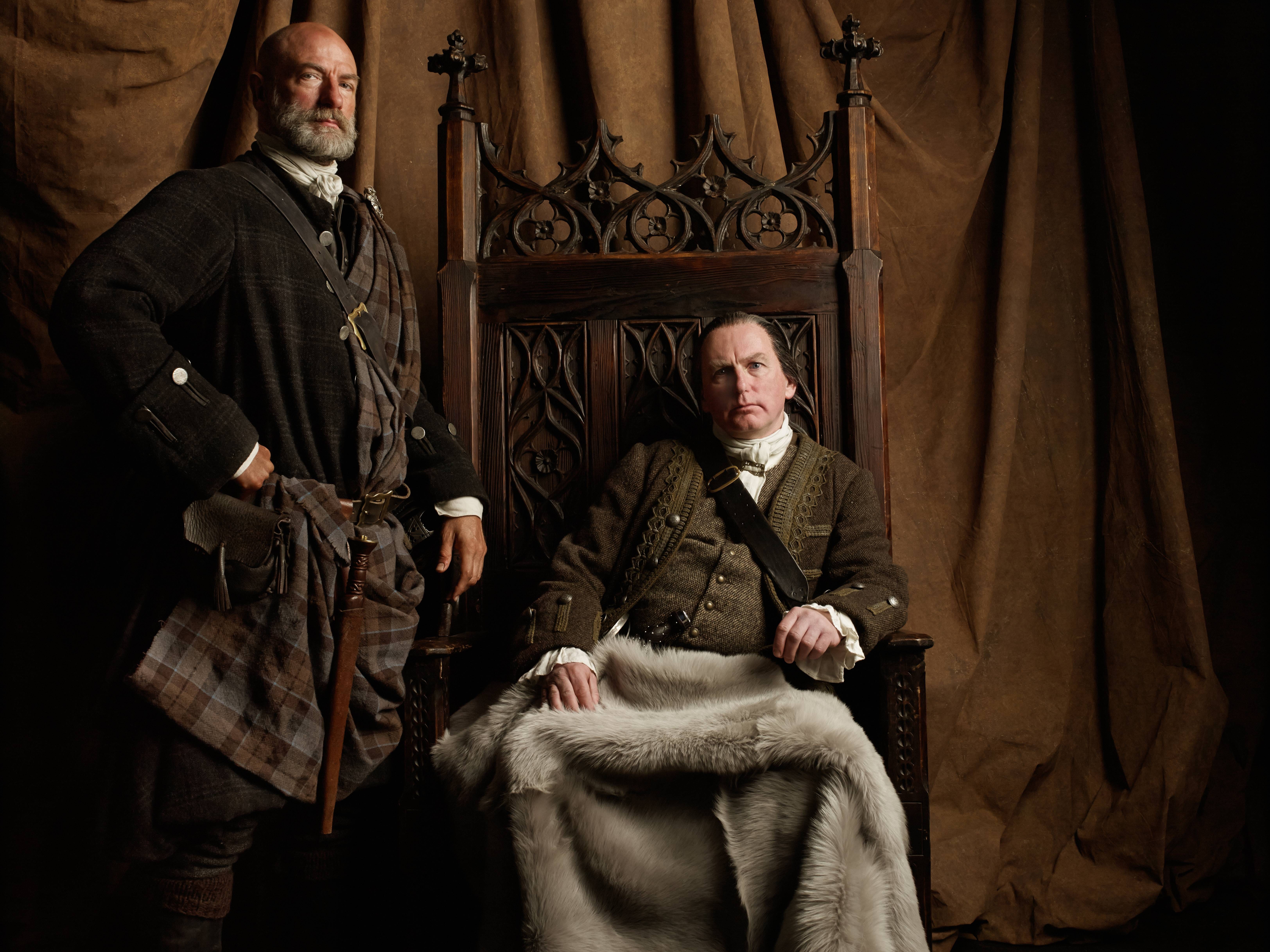 Dougal MacKenzie (Graham McTavish) und Colum MacKenzie (Gary Lewis) in „Outlander“.