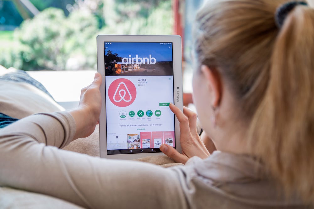 die Airbnb-App